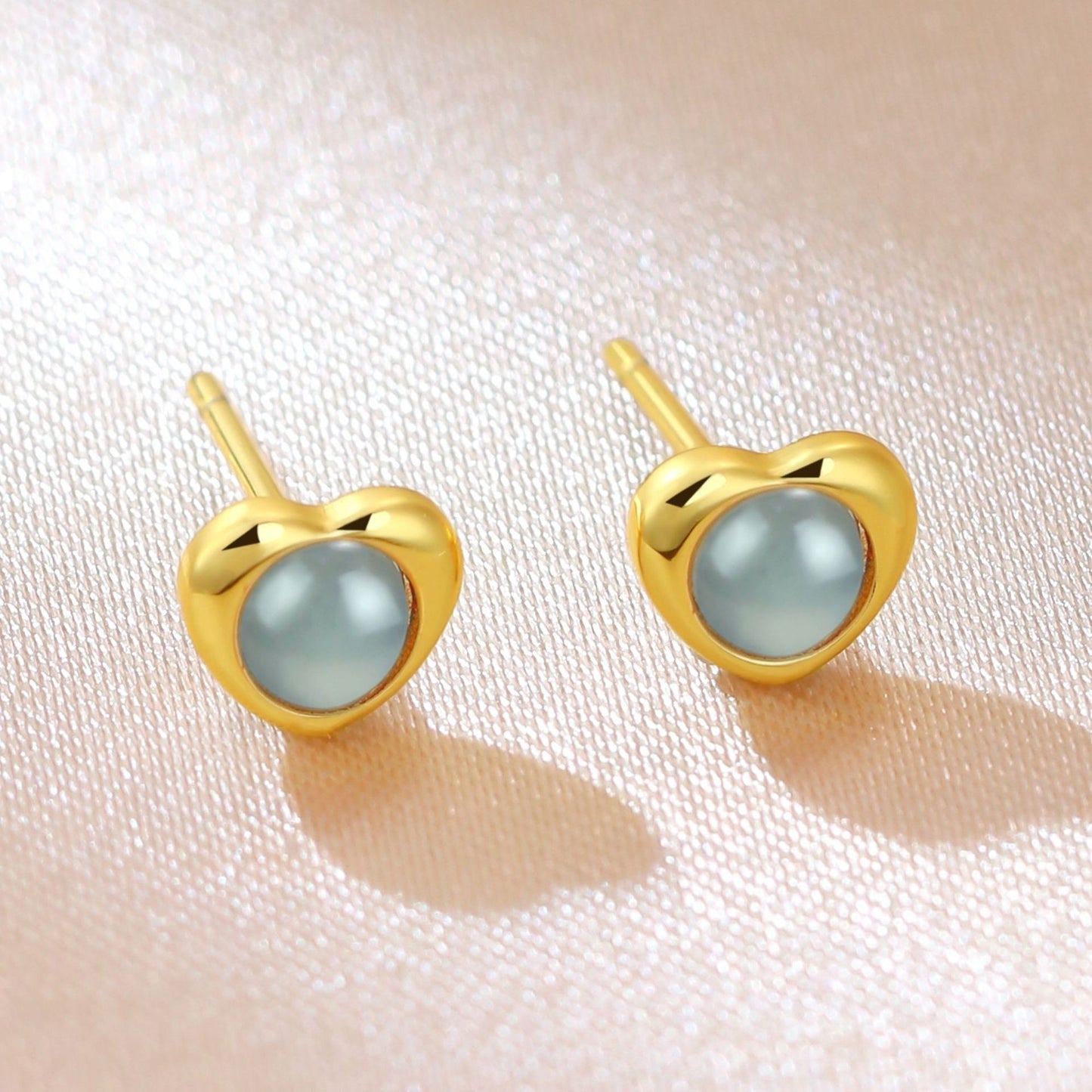 Natural Cargo Blue Water Jade Fashion Light Luxury High Sense Rings