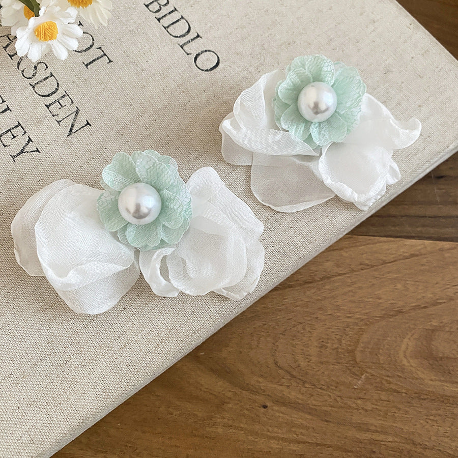 Palette Niche Design Sunflower Flower Female Vacation Style Stud Earrings