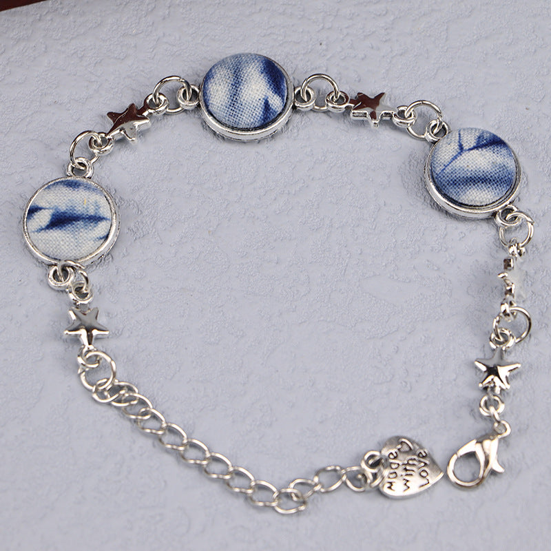 Women's Yunnan National Style Blue Dyed Dali Bracelets