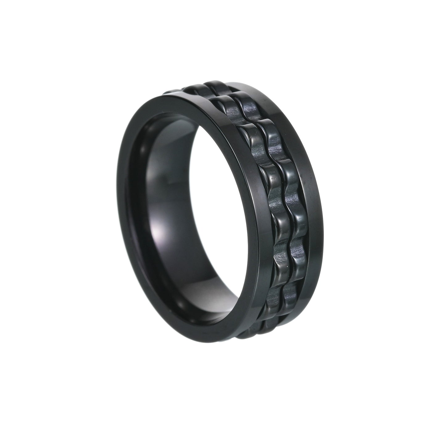Men's Ornament Trendy Essential Gear Rotating Decompression Rings