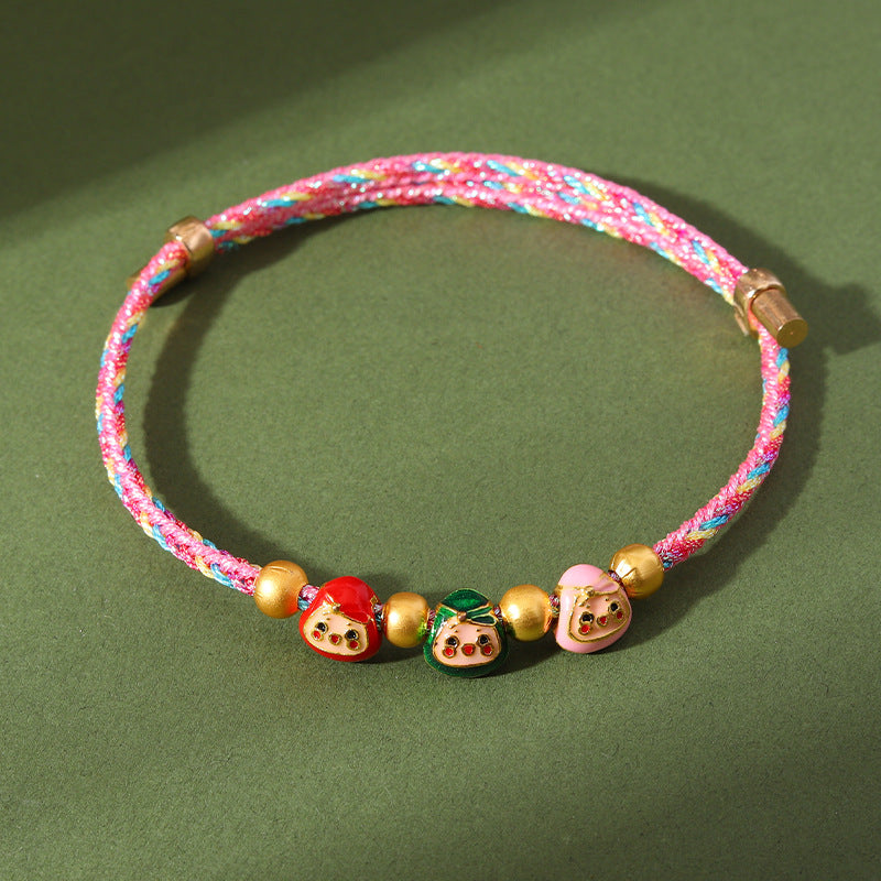 Festival Colorful Rope Ethnic Style Hand-woven Adult Small Sachet Carrying Bracelet