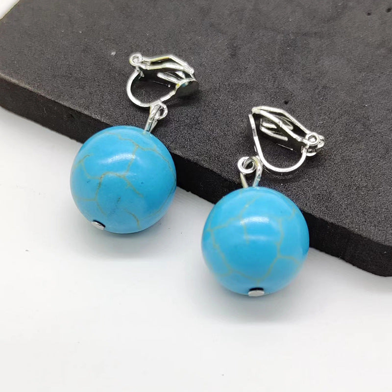 Goods Tassel Simple Artificial Pearl Crystal Earrings