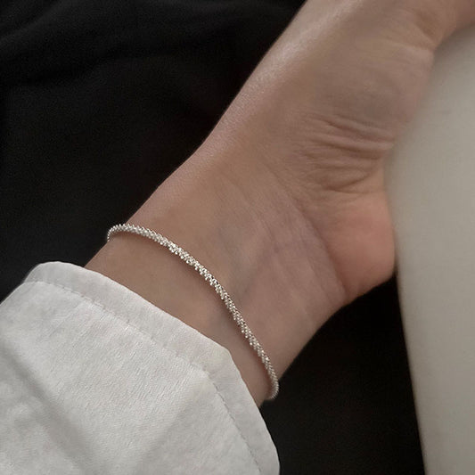 Women's Sier Simple Starry Shiny Girlfriend Gifts Bracelet