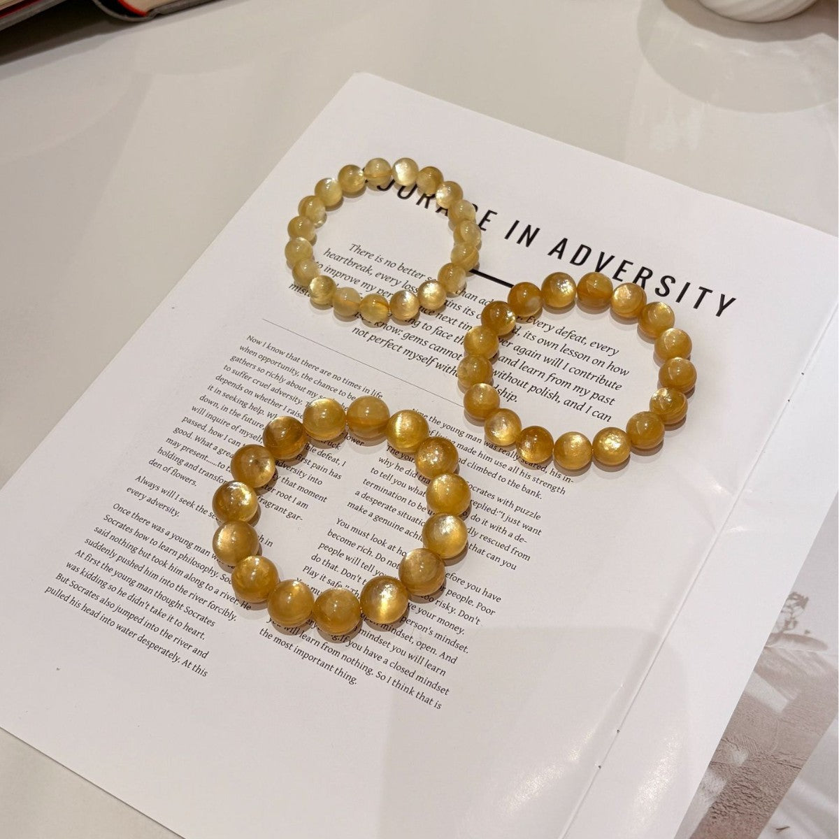 Lepidolite Golden Can Big Sequins Business Single Circle Temperament Entry Bracelet