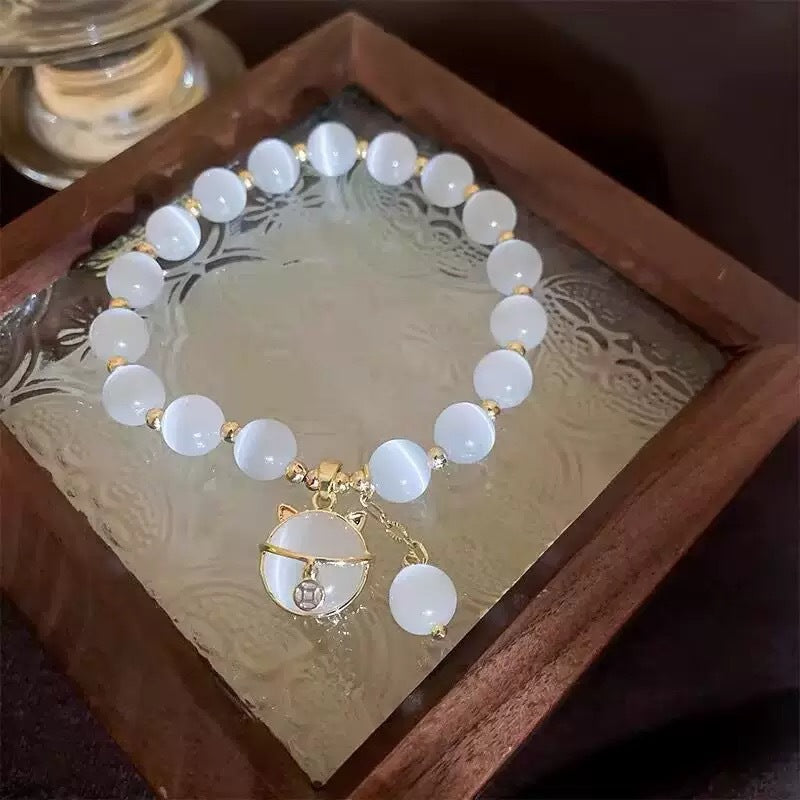 Style Blessing Card Beaded Female Summer Niche Design Temperament Imitation Bracelets