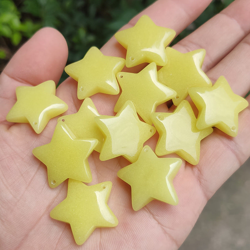 Five-pointed Star Color Fluorescent Small Safe Pendants