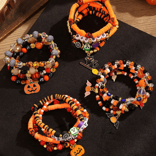 Beaded Polymer Clay Pieces Suit Niche Bracelets