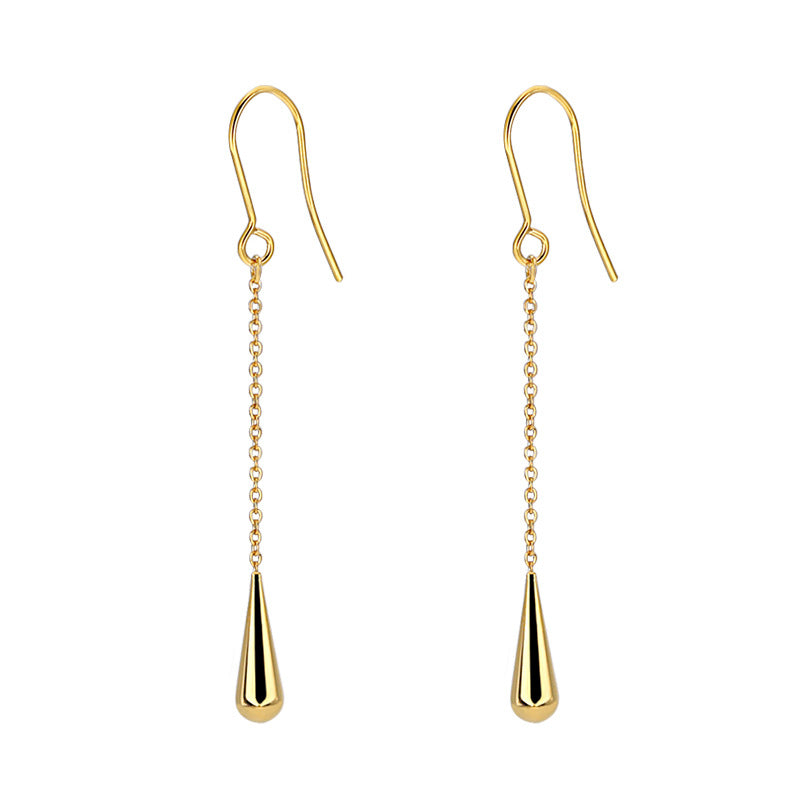 Titanium Steel Rear Long Ear Hoy Earrings