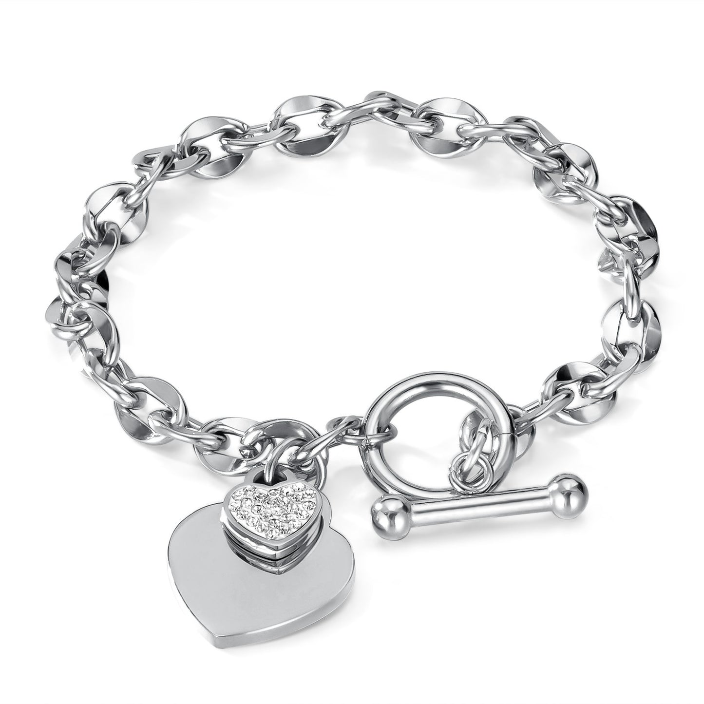 Women's Fashion Love Stainless Steel Jewelry Personality Bracelets