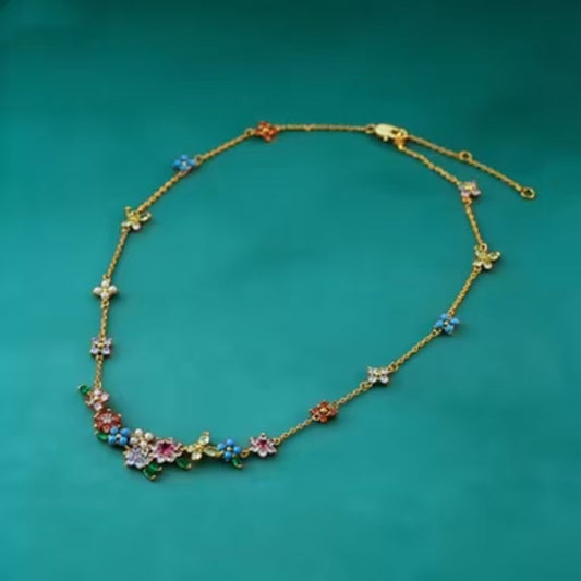 Style Flower Fresh Temperament Entry Lux Necklace