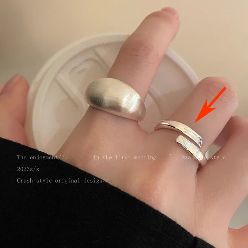 Pearl Zircon Butterfly Female Niche High-grade Light Luxury Couple Temperament Ring