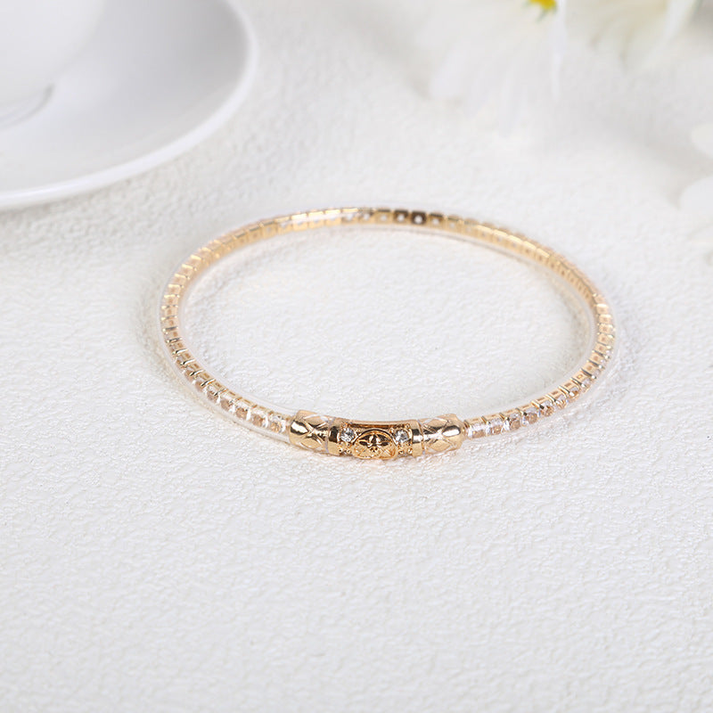 Women's Silicone Fashion Diamond Six-pointed Star Joint Bracelets