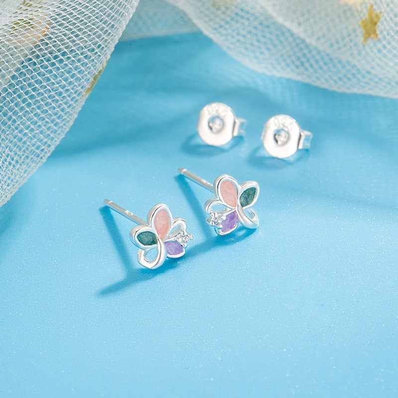 Enamel Color Female Versatile Daily Indie Sweet Cute Niche Rings