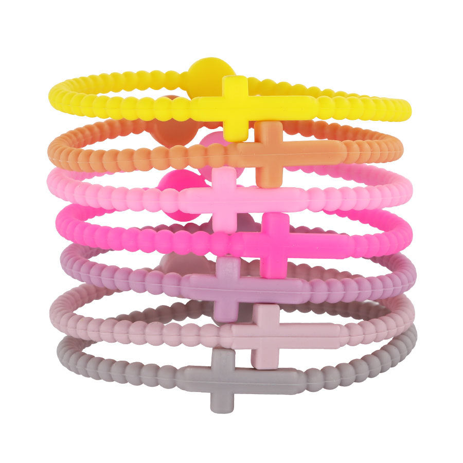 Graceful Children's Hot Simple Thin Cross Bracelets