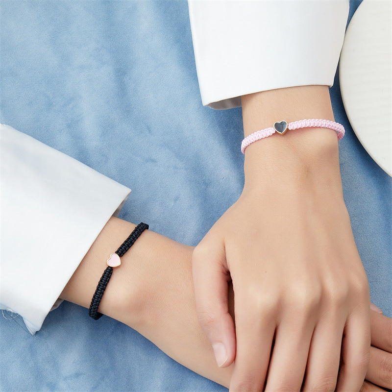 Day Gift Couple Female Heart-to-heart Love Bracelets