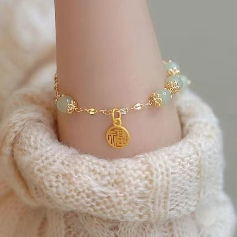 Classy Style Gold Silk Bell Special Bracelets