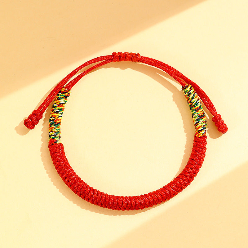 Women's & Men's Horse Life Red Rope Hand-woven Dorje Knot Tantra Bracelet