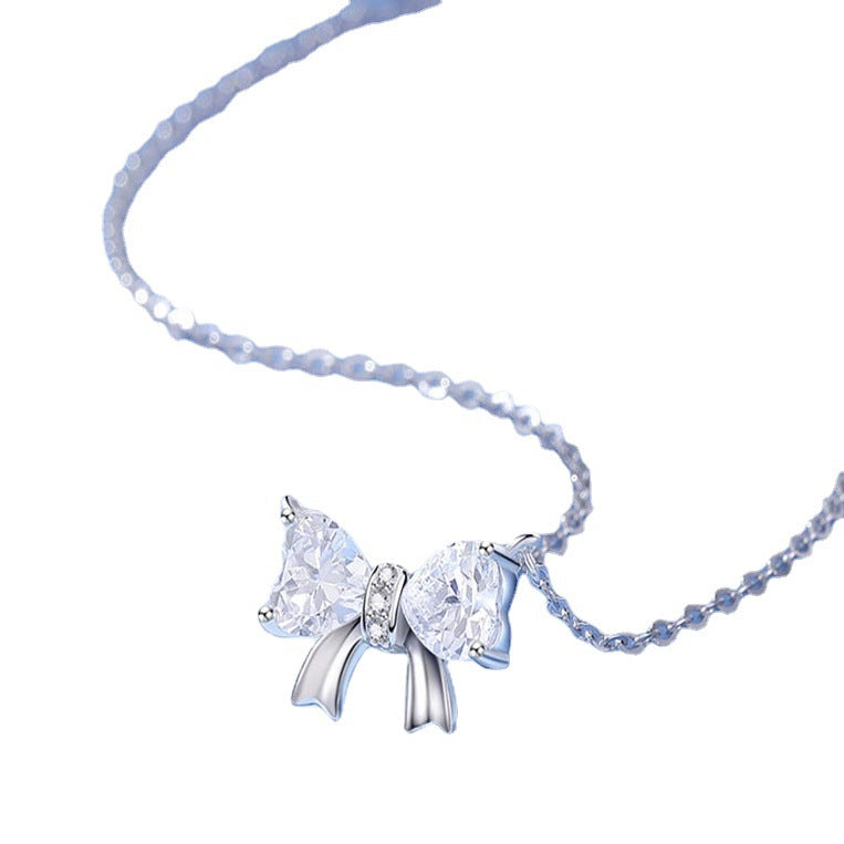 Heart Zircon Design High-grade Light Luxury Temperament Simple Personalized Cold Necklace