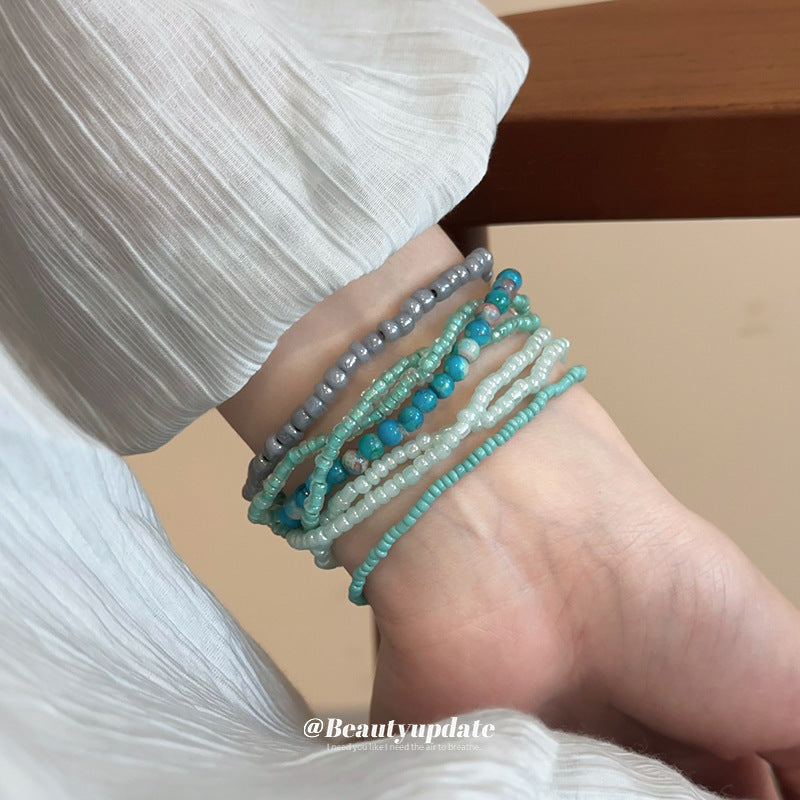 Bohemian Style Stack Beads High-grade Dopamine Bracelets