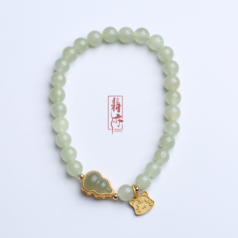 Women's Jade Sterling Sier Jewelry Gift For Bracelets