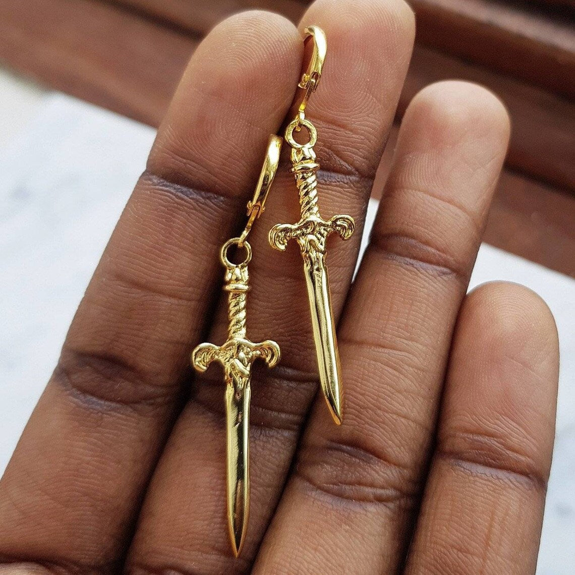 Classy Women's Gothic Vintage Dagger Medieval Rings