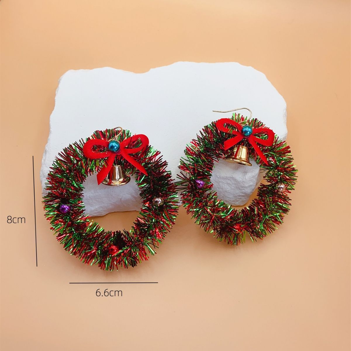 Women's Creative Christmas Fashion Colorful Tree High Sense Earrings