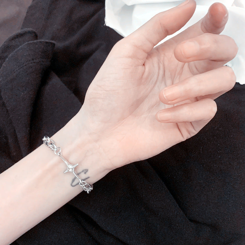 Men's Steel Trendy Retro Minority Design Boys Cold Style Bracelet