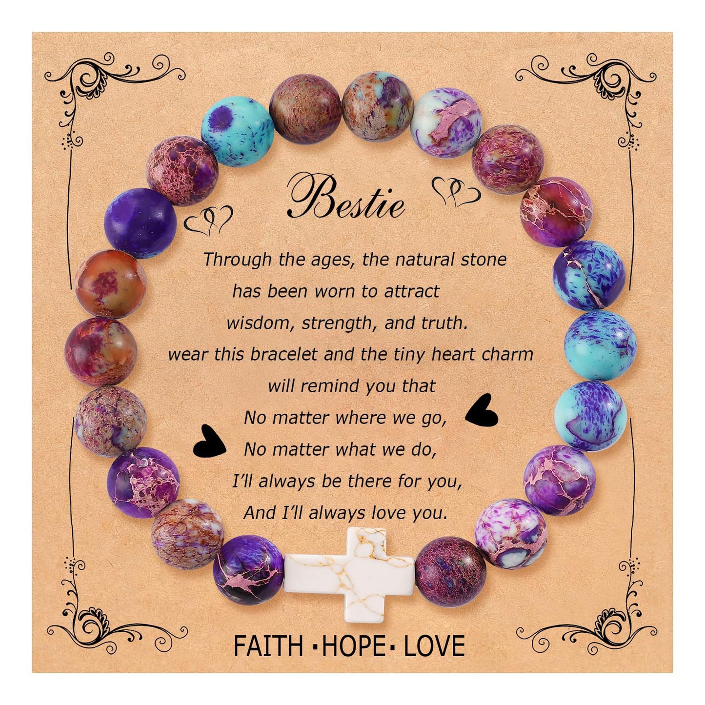 Emperor Stone Colorful Gift Graduation Purplish Bracelets