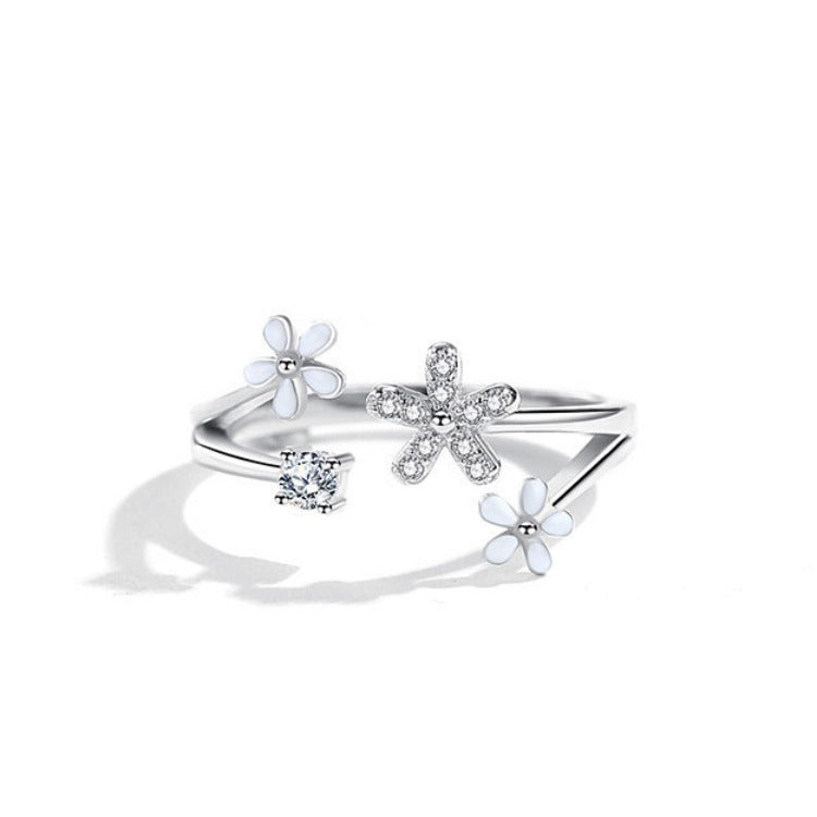 Daisy Flower Niche Design Female Mori Fresh Girlfriend Gifts Little Ring