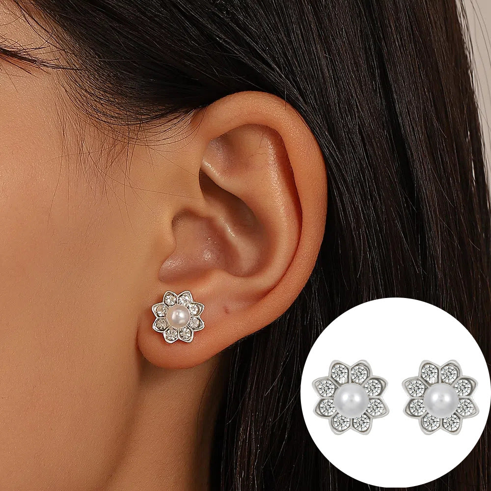 Women's Pearl For French Entry Lux Butterfly Earrings