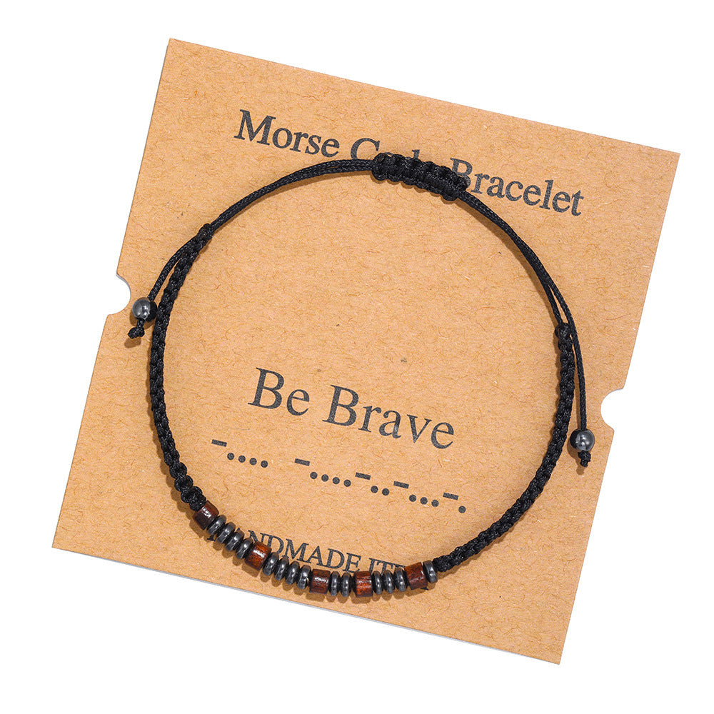 Moss Password Hand-woven Letters Numbers Vintage Bracelets