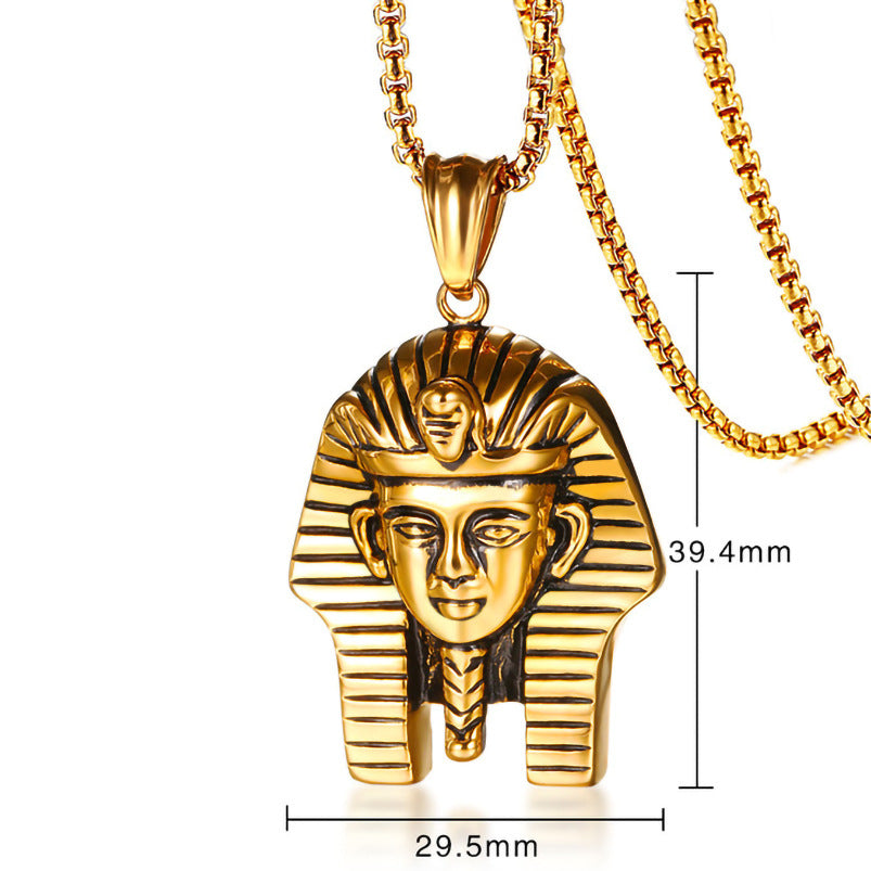 Ancient Mysterious Ornament Stainless Steel Pharaoh Necklaces