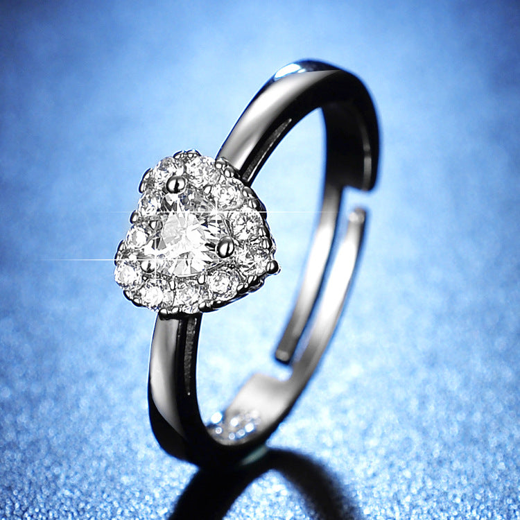 Women's Moissanite More Than Karat Imitation Diamond Rings