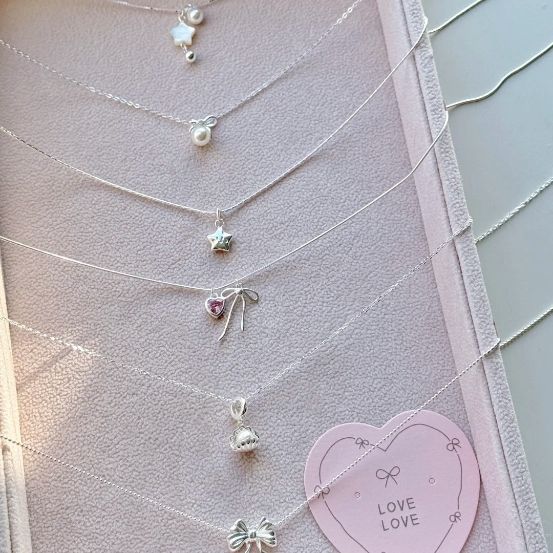 Women's Sier Light Luxury High-grade Design Clavicle Necklaces