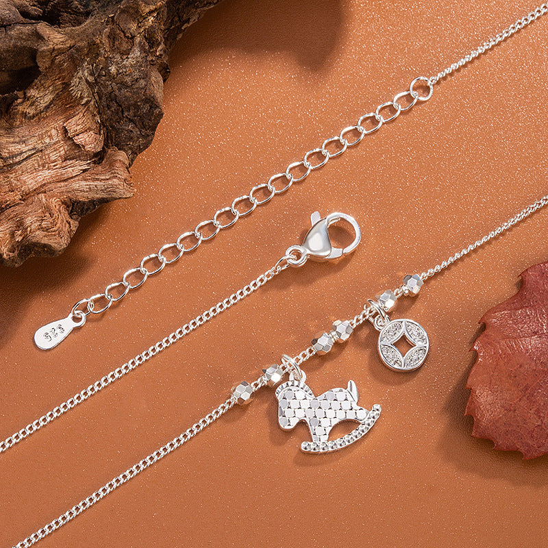 Flower Chinese Lucky Beads Life Female Necklace