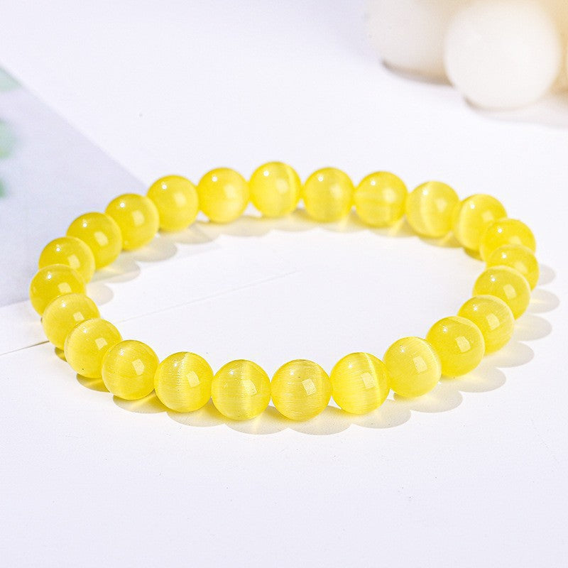 Sea Blue Opal Crystal High Goods Hand High-grade White Bracelet