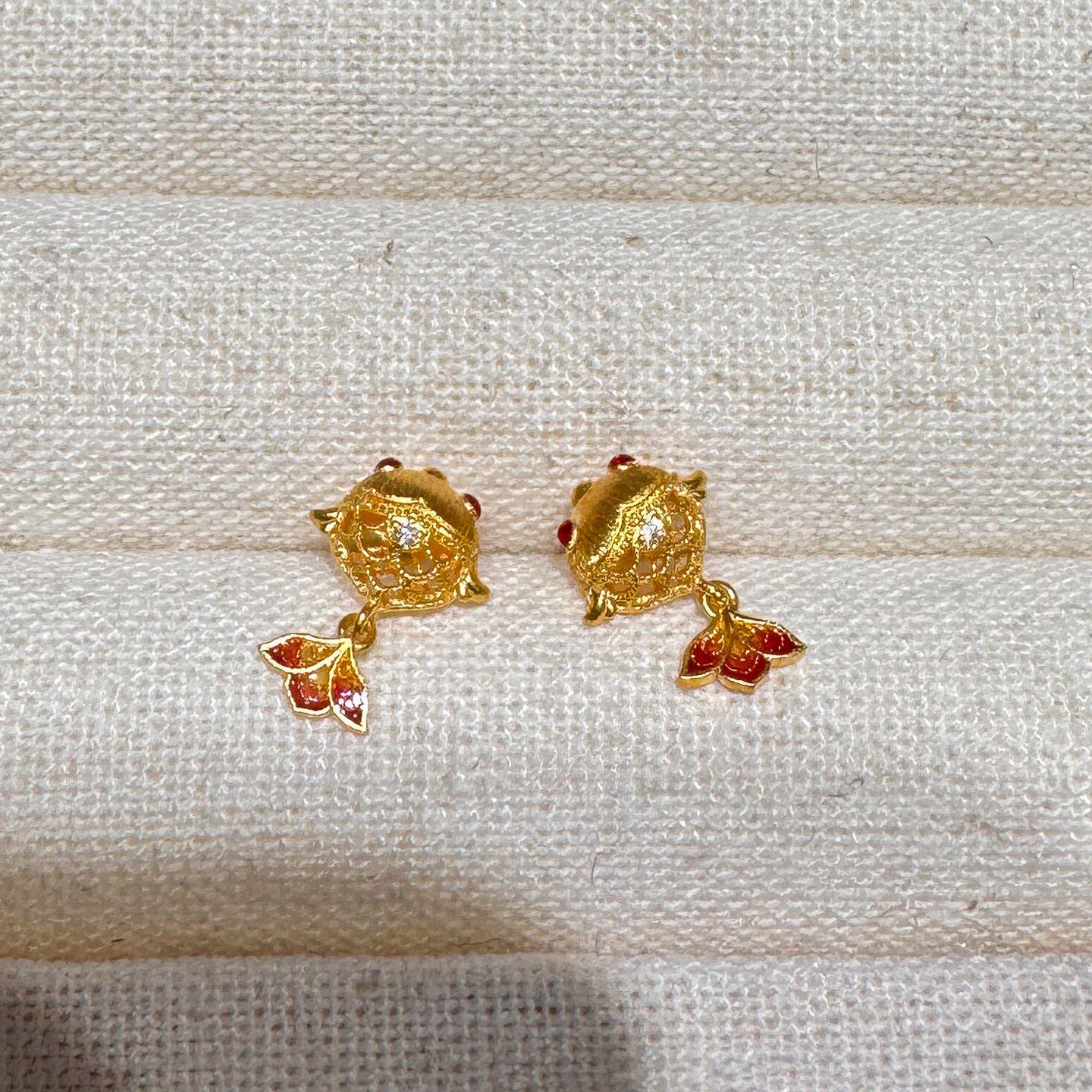 Lucky Koi Chinese Style Light Luxury Exquisite Niche Rings