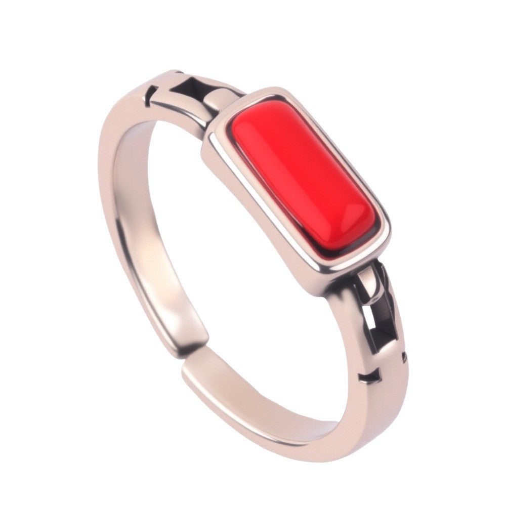 Female Niche High Sense Chain Index Finger Ring