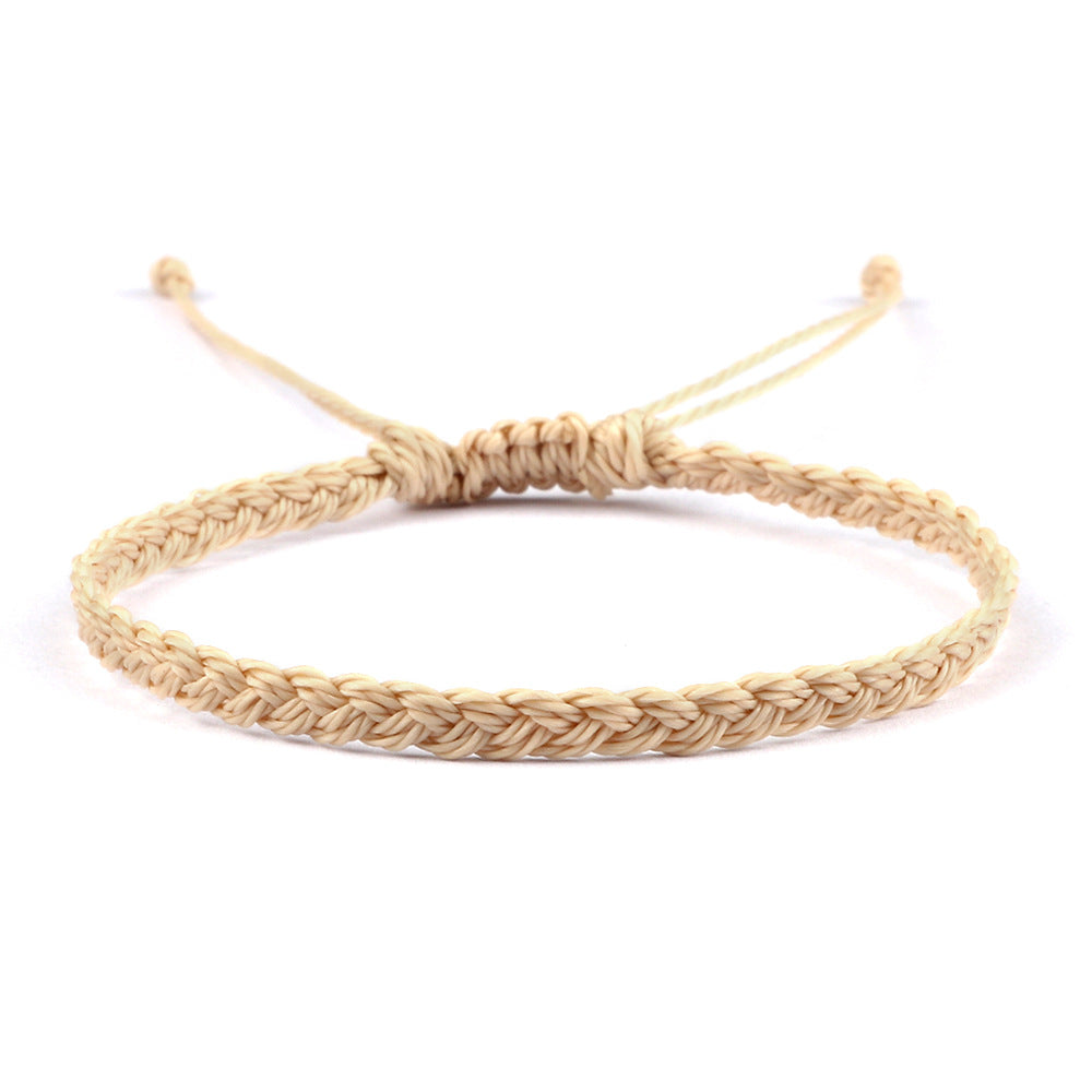 Creative Twist Weave Taiwanese Wax Handmade Hand Unisex Twin Bracelet