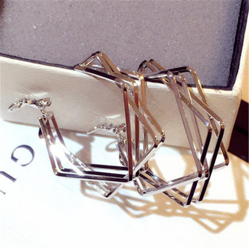 Design Sense Female Geometric Ear Fashion Earrings