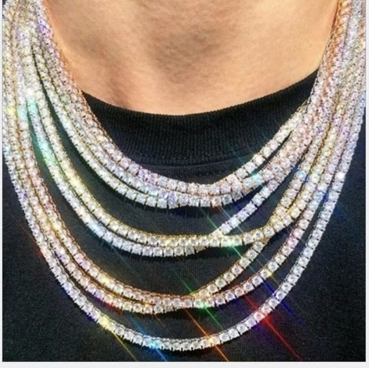 Women's & Men's Exquisite Zircon Tennis Hip Hop Necklaces