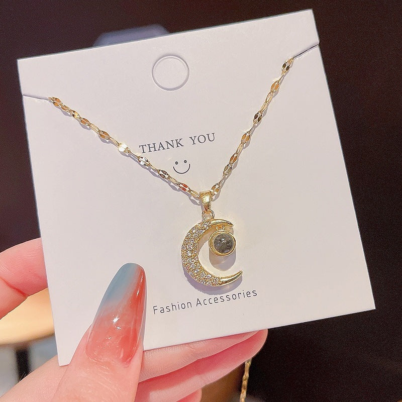 Women's Summer Fashion Heart For Design Simple Light Luxury Cold Style Necklaces