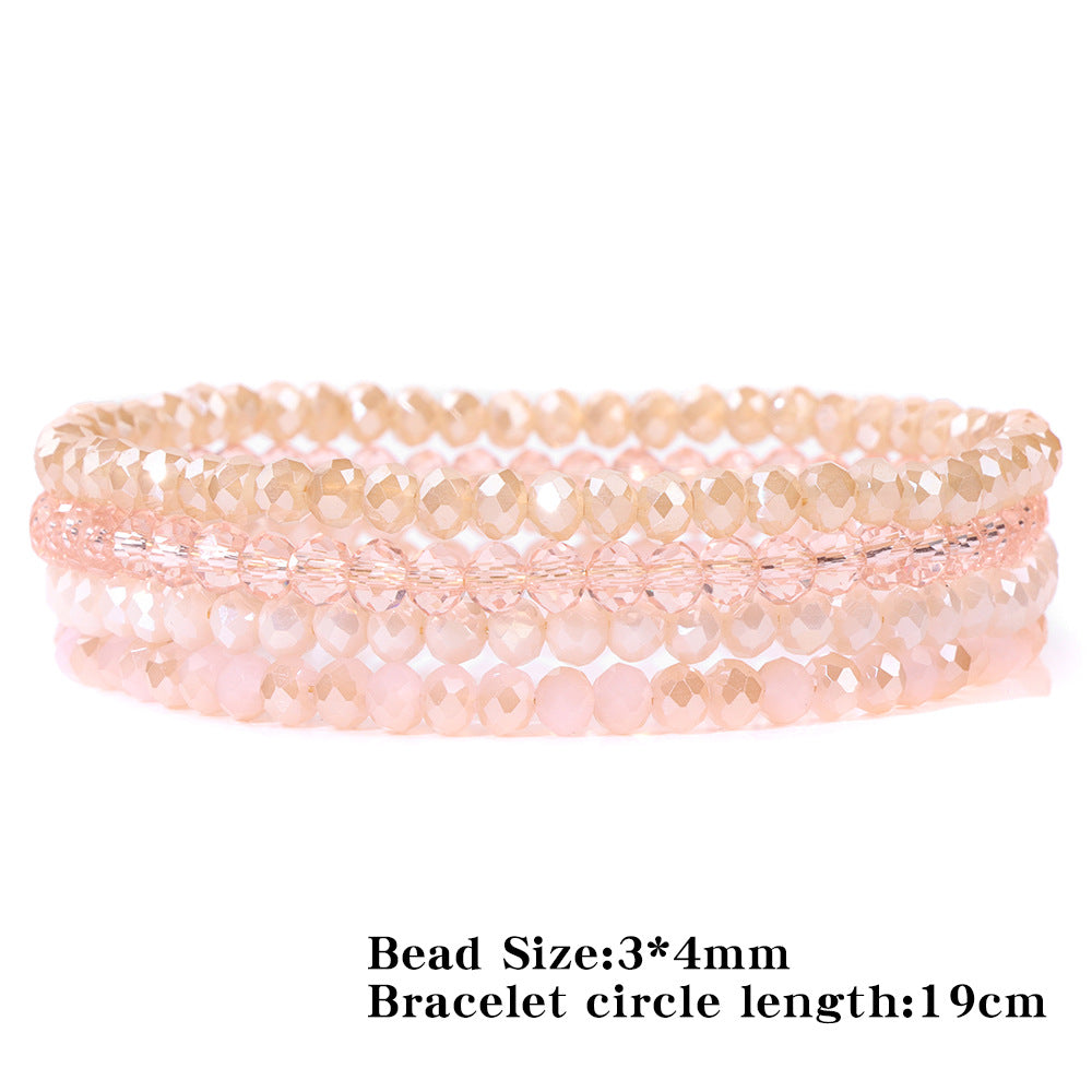 Zircon Four Suit Fresh Air Elastic Bracelets