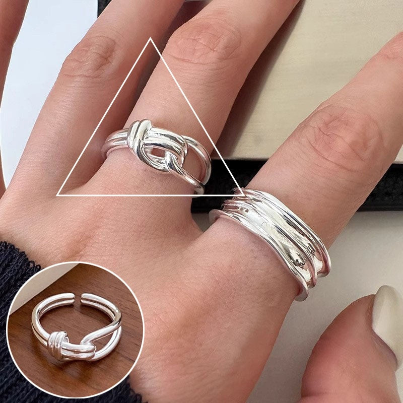 Cool Personality Geometric Hollow Irregular Female Retro Temperament Simple Open Bracelets