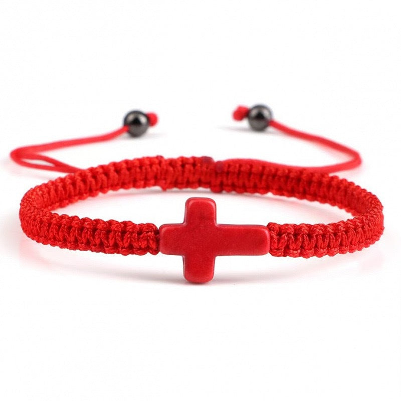Lucky Red Rope Handmade Cross Woven Bracelets