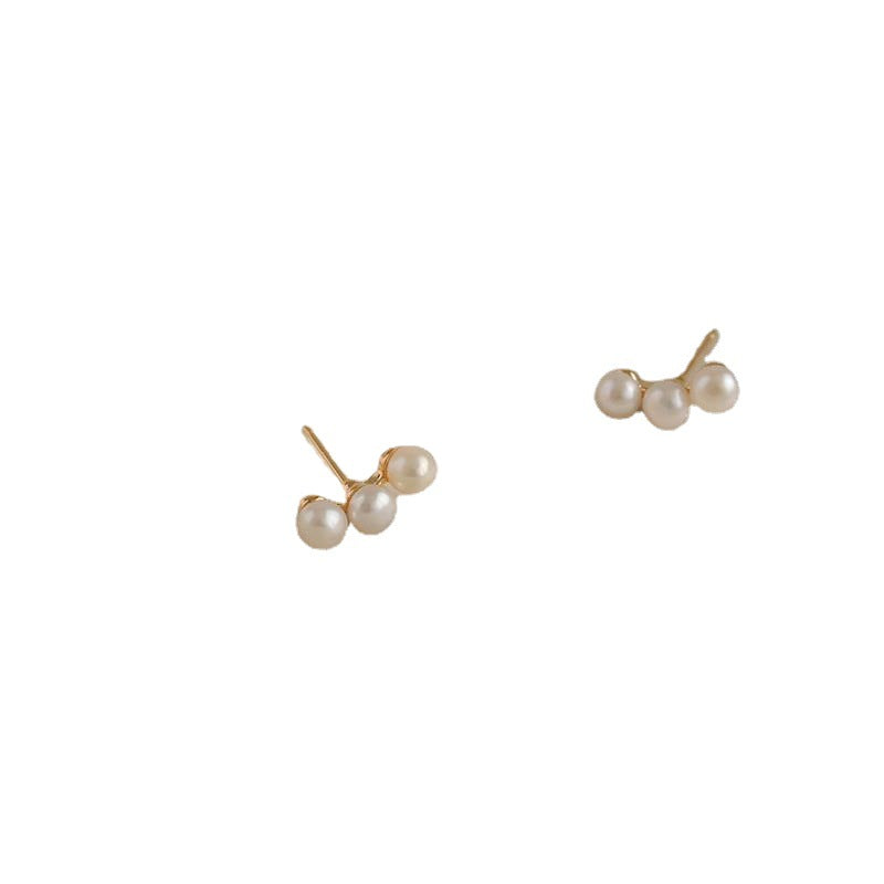 Pearl Female Winter Special Interest High-grade Light Earrings