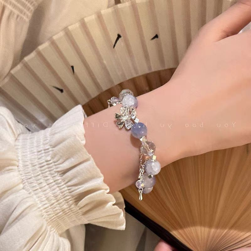 Women's Chinese Butterfly Beaded Light Luxury Archaic Bracelets