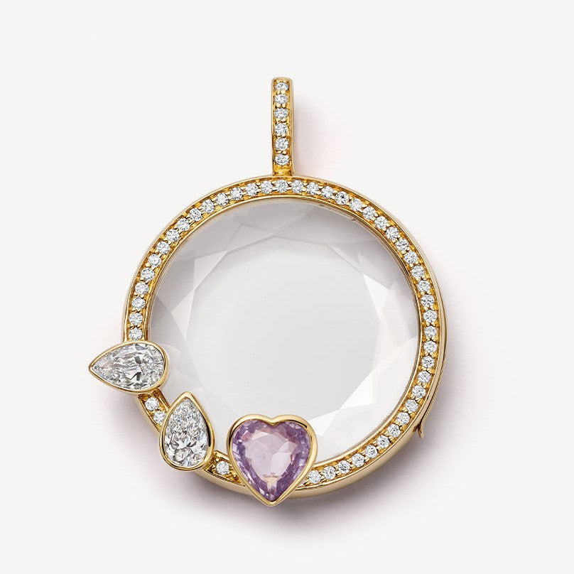 Personality Box Items Can Be Opened Closed Hollow Design Transparent Pendants