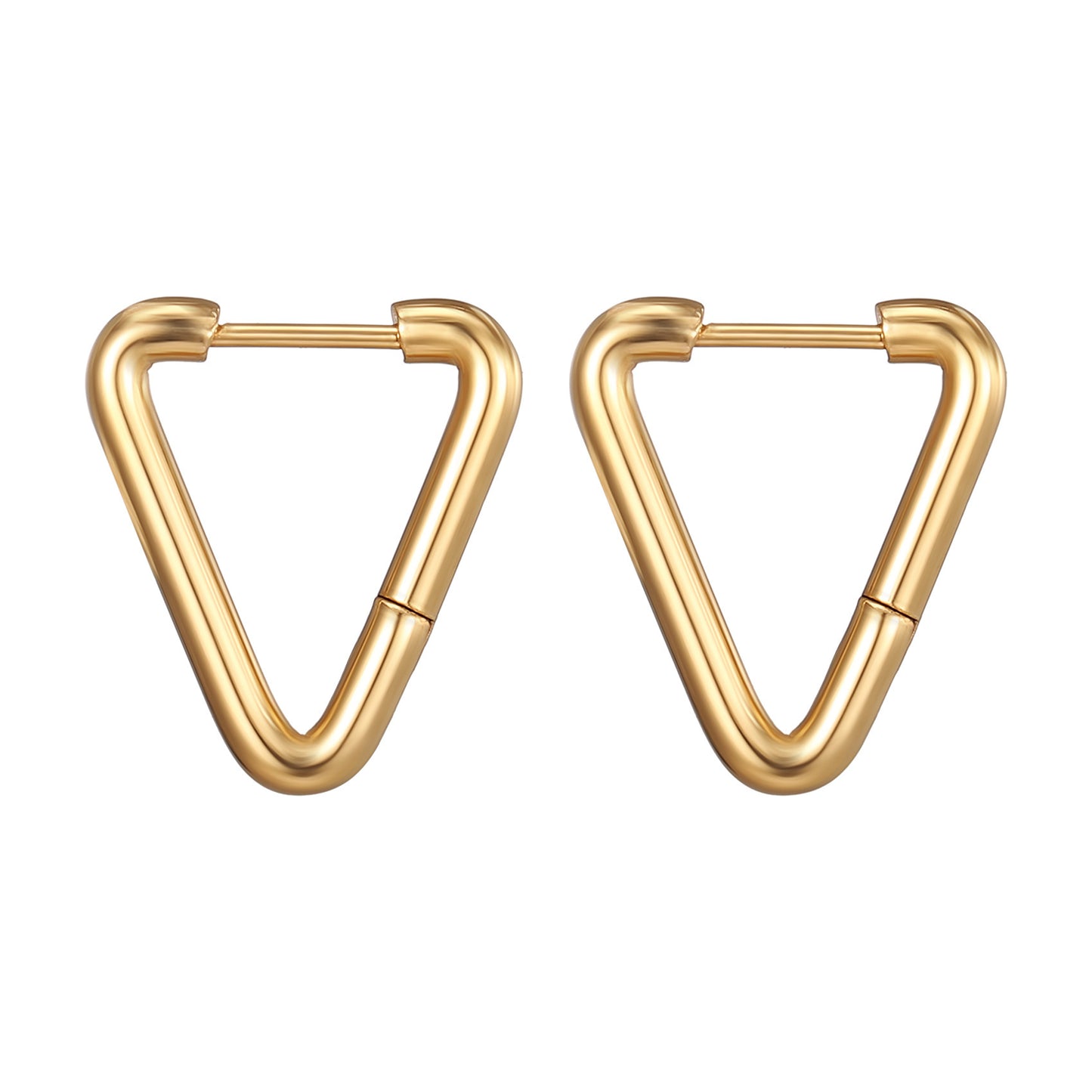 Geometric Shaped Stainless Steel Clip Trendy Fashion Five-pointed Star Peach Ear Buckle