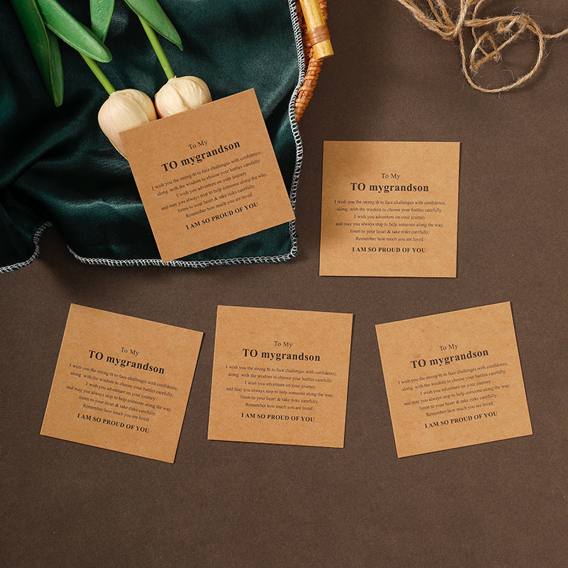 Paper Card Blessing Display Stand Packaging Bracelet